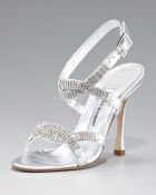 Manolo Blahnik Crystal Ankle-strap Sandal - Lyst