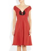 Saint Laurent Cotton and Silk-Blend Dress - Lyst