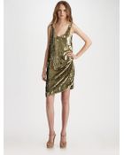Haute Hippie Sequined Silk Tank Dress - Lyst