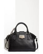 Jimmy Choo Rosa Calfskin Leather Satchel - Lyst