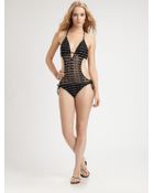 Ralph Lauren Blue Label Crocheted Monokini - Lyst