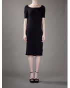 Mm6 By Maison Martin Margiela Draped Scoop Back Dress - Lyst