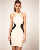 ASOS Collection Asos Bodycon Dress with Zip Front - Lyst
