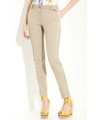 Dolce & Gabbana Skinny Stretch Cotton Pants - Lyst