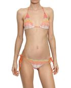 Missoni Leaf Cotton Viscose Knit Bikini Bathing - Lyst
