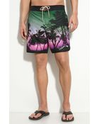 Ted Baker Print Swim Shorts - Lyst