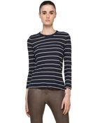 A.L.C. Travis Stripe Tee in Navy/white - Lyst