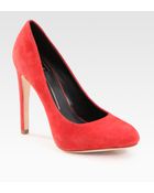 Dolce Vita Rosetta Suede Round Toe Pumps - Lyst