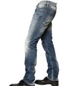 DSquared² 19cm Washed Denim Slim Fit Jeans - Lyst