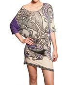 Etro Printed Viscose Knit Dress - Lyst