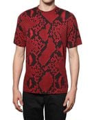 Jil Sander Python Printed Jersey T-shirt - Lyst