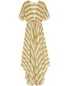 By Malene Birger Gema Striped Cotton-blend Maxi Dress - Lyst