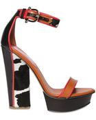 DSquared2 150mm Leather & Pony Skin Sandals - Lyst