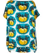 Easton Pearson Printed Silk-satin Top - Lyst