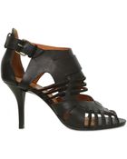 Givenchy 80mm Leather & Suede Cage Sandals - Lyst