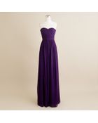 J.Crew Arabelle Long Dress In Silk Chiffon - Lyst
