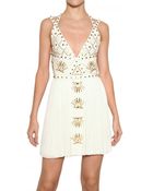 Versace Studded 3d Jersey Dress - Lyst