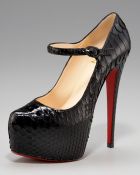 Christian Louboutin Lady Daf Python Mary Jane - Lyst