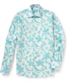 Richard James Flower Print Cotton Shirt - Lyst
