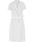 Narciso Rodriguez Stretch Cotton-blend Wrap Dress - Lyst