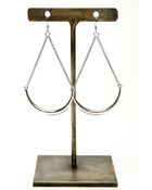 Low Luv X Erin Wasson Crescent Earrings - White Gold - Lyst