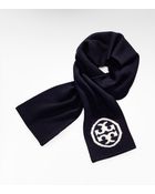 Tory Burch Logo Knit Scarf - Lyst