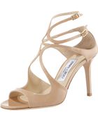 Jimmy Choo Ivette Patent Sandal - Lyst