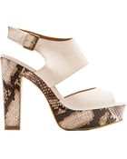 Mango Touch - Printed Sole Sandal - Lyst