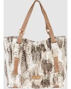 Just Cavalli Large Fabric Bag - Lyst