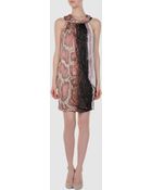 Roberto Cavalli Short Dress - Lyst