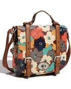 Fossil Key-Per Coated Canvas Satchel - Lyst