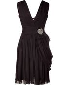 Matthew Williamson Draped Silk Chiffon Dress - Lyst