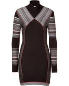 Matthew Williamson Paneled Knit Dress - Lyst