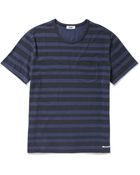 Acne Studios Striped Cotton T-shirt - Lyst