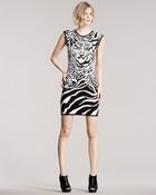 McQ by Alexander McQueen Intarsia-knit Tiger Dress - Lyst