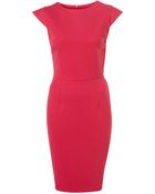 Topshop Clean Ponte Pencil Shift Dress - Lyst