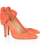 Carven Suede Slingbacks - Lyst