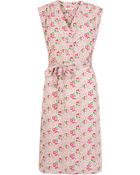 Tucker Pink Floral Print Silk Sleeveless Dress - Lyst