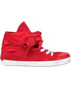 Cinzia Araia Suede Lace Around High Sneakers - Lyst