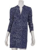 Tibi Polka Dot Shirt Dress - Lyst