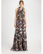 Rachel Zoe Sasha Shawl Collar Gown - Lyst