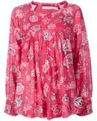 Etoile Isabel Marant Floral Print Blouse - Lyst