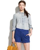 Madewell Waterlace Shorts - Lyst