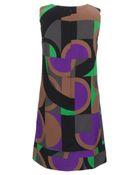 M Missoni Graphic Print Shift Dress - Lyst