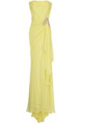 Marchesa Lk7 Chiffon Emb Waist Gown - Lyst