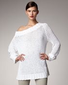 Donna Karan New York Off-the-shoulder Sweater - Lyst