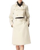 Maison Margiela Drape Front Trench Coat - Lyst
