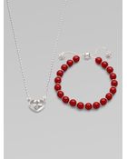 Gucci Love Britt Necklace & Beaded Bracelet Set - Lyst