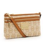 Michael Kors Jet Set Monogram Large Wristlet - Lyst