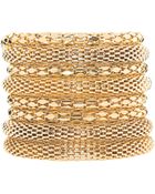 ASOS Collection Asos Gold Metal Bracelet Pack - Lyst